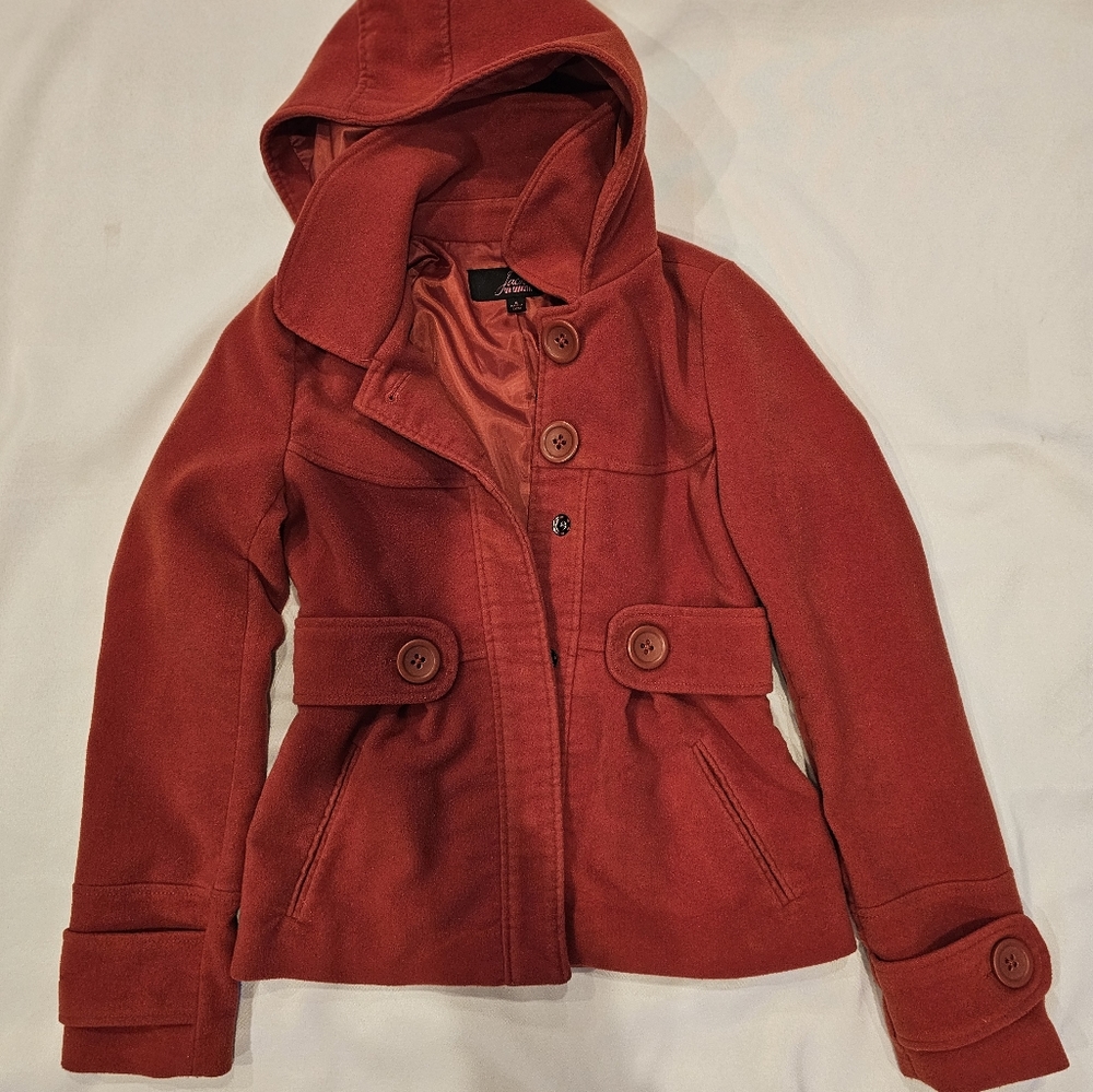 Orange women's coat